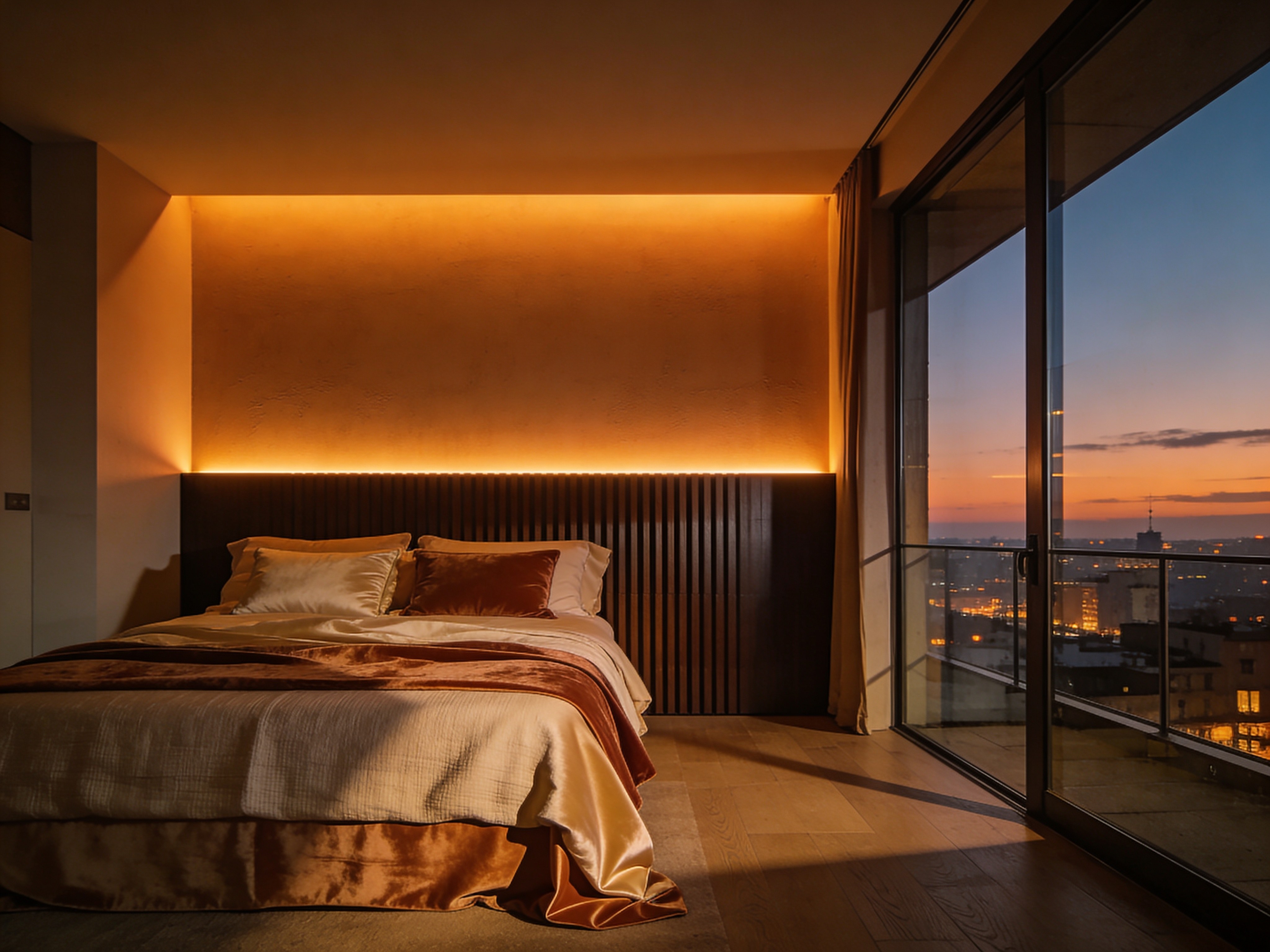 Suíte master — projeto residencial Brasília