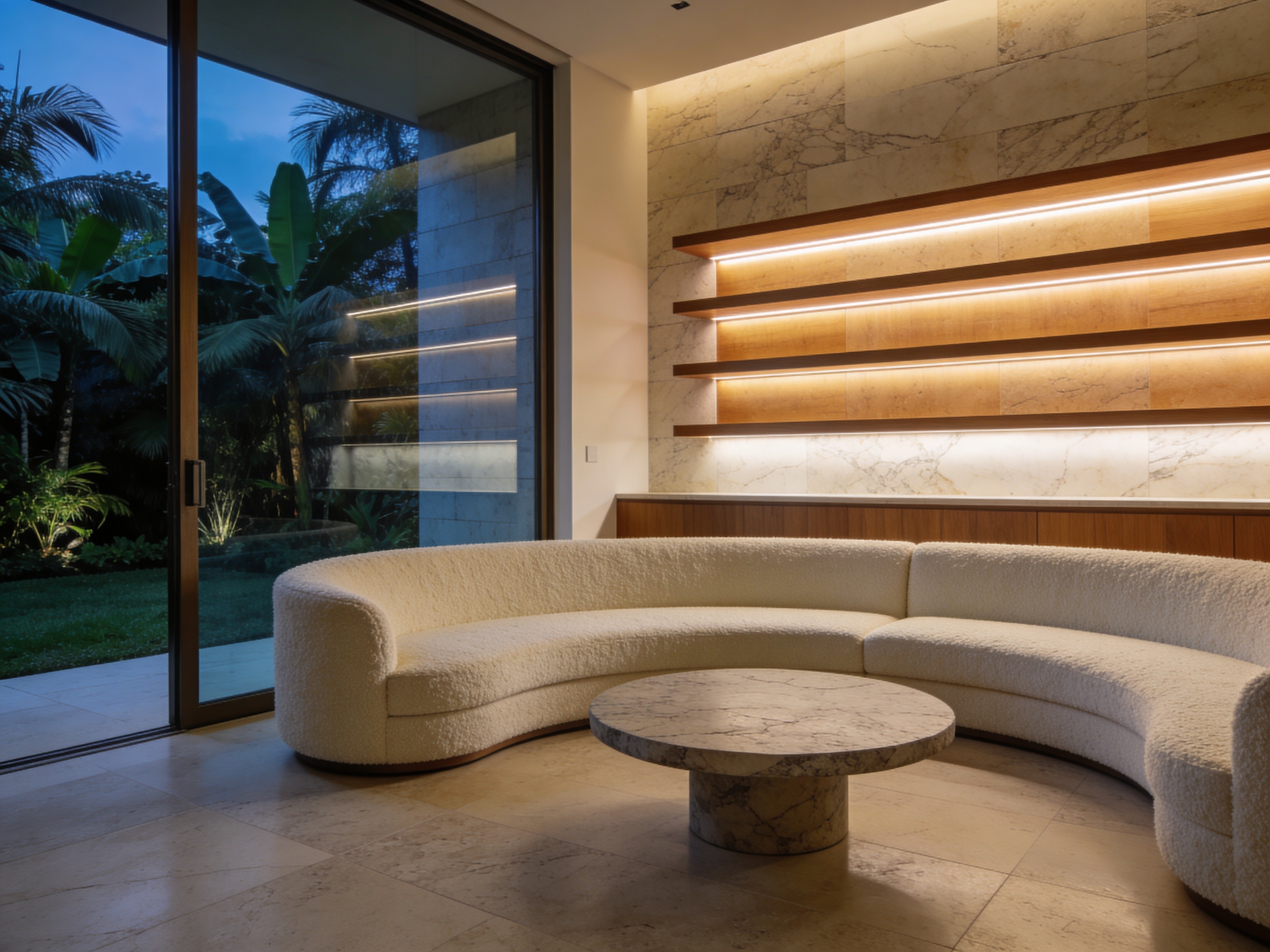 Sala de estar contemporânea — projeto residencial